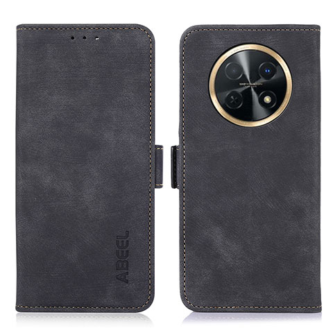 Funda de Cuero Cartera con Soporte Carcasa K09Z para Huawei Nova Y91 Negro
