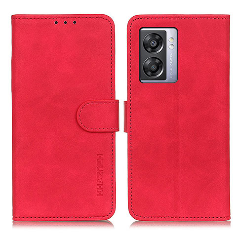 Funda de Cuero Cartera con Soporte Carcasa K09Z para OnePlus Nord N300 5G Rojo