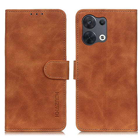 Funda de Cuero Cartera con Soporte Carcasa K09Z para Oppo Reno8 Pro 5G Marron