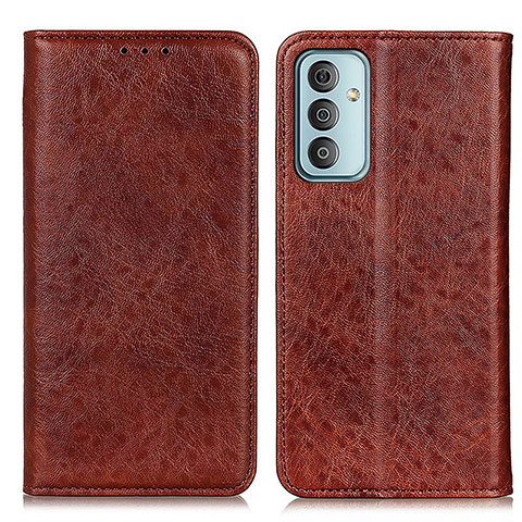 Funda de Cuero Cartera con Soporte Carcasa KZ01 para Samsung Galaxy F23 5G Marron