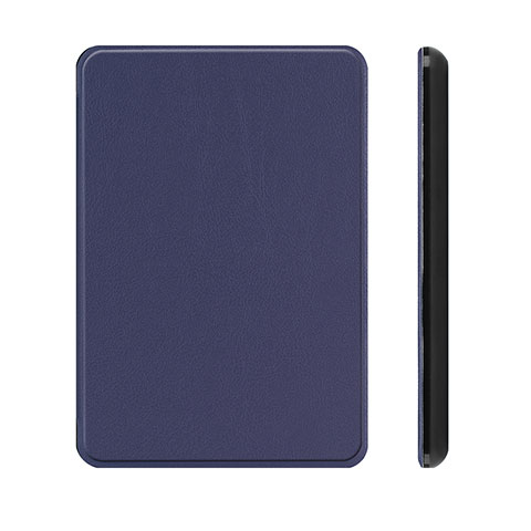 Funda de Cuero Cartera con Soporte Carcasa L01 para Amazon Kindle Paperwhite 6 inch Azul