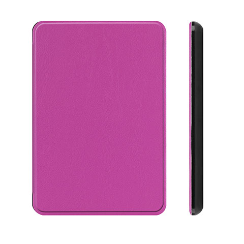 Funda de Cuero Cartera con Soporte Carcasa L01 para Amazon Kindle Paperwhite 6 inch Morado