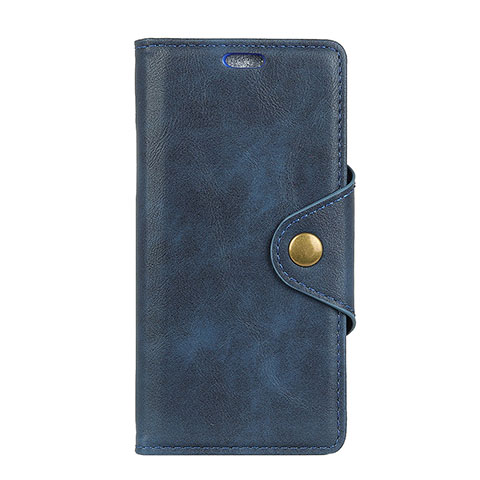 Funda de Cuero Cartera con Soporte Carcasa L01 para Asus Zenfone 5 ZE620KL Azul