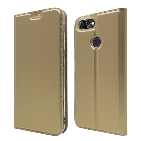 Funda de Cuero Cartera con Soporte Carcasa L01 para Asus Zenfone Max Plus M1 ZB570TL Oro