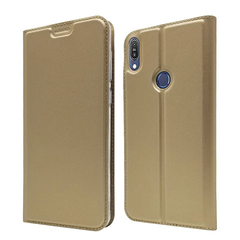 Funda de Cuero Cartera con Soporte Carcasa L01 para Asus Zenfone Max Pro M1 ZB601KL Oro