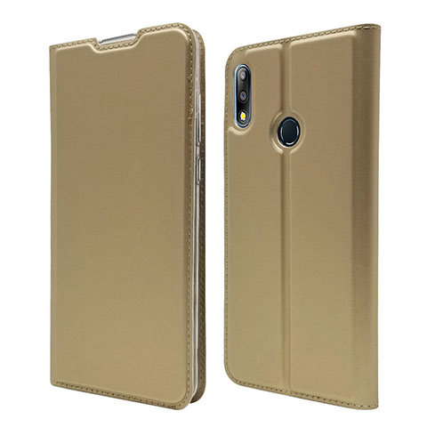 Funda de Cuero Cartera con Soporte Carcasa L01 para Asus Zenfone Max Pro M2 ZB631KL Oro