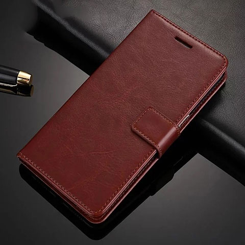 Funda de Cuero Cartera con Soporte Carcasa L01 para Huawei Honor 9X Marron