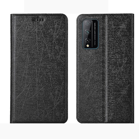 Funda de Cuero Cartera con Soporte Carcasa L01 para Huawei Honor Play4T Pro Negro