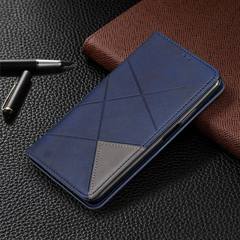 Funda de Cuero Cartera con Soporte Carcasa L01 para Huawei Honor X10 Max 5G Azul