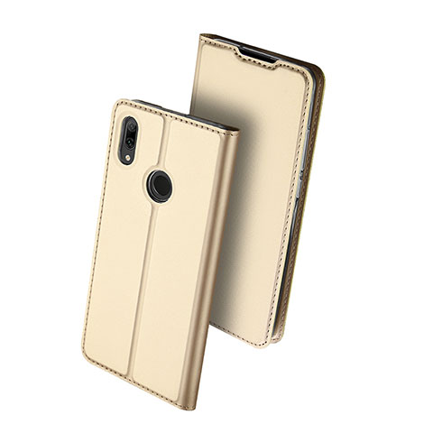 Funda de Cuero Cartera con Soporte Carcasa L01 para Huawei P Smart (2019) Oro