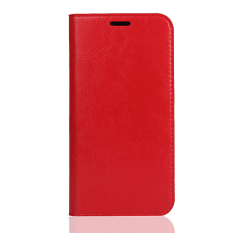 Funda de Cuero Cartera con Soporte Carcasa L01 para Huawei Y5 (2019) Rojo