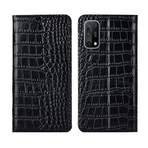 Funda de Cuero Cartera con Soporte Carcasa L01 para Oppo K7x 5G Negro