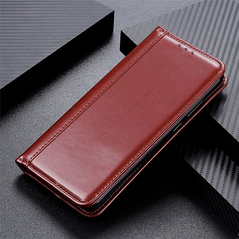 Funda de Cuero Cartera con Soporte Carcasa L01 para Oppo Reno3 A Marron