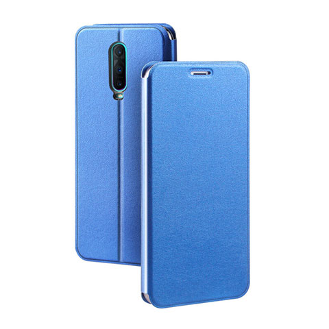 Funda de Cuero Cartera con Soporte Carcasa L01 para Oppo RX17 Pro Azul