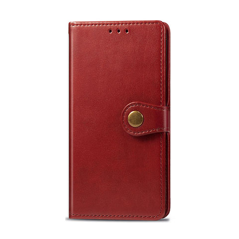 Funda de Cuero Cartera con Soporte Carcasa L01 para Realme 5i Rojo