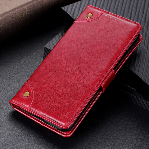 Funda de Cuero Cartera con Soporte Carcasa L01 para Realme Narzo 20 Pro Rojo