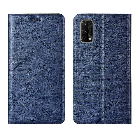 Funda de Cuero Cartera con Soporte Carcasa L01 para Realme X7 5G Azul