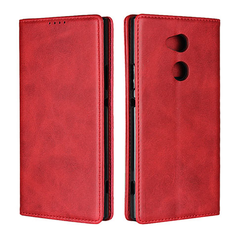 Funda de Cuero Cartera con Soporte Carcasa L01 para Sony Xperia XA2 Ultra Rojo