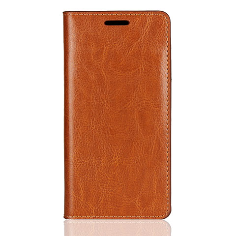 Funda de Cuero Cartera con Soporte Carcasa L01 para Sony Xperia XZ2 Compact Naranja