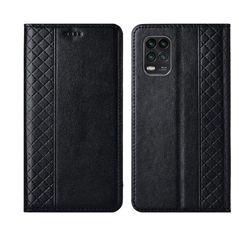 Funda de Cuero Cartera con Soporte Carcasa L01 para Xiaomi Mi 10 Lite Negro