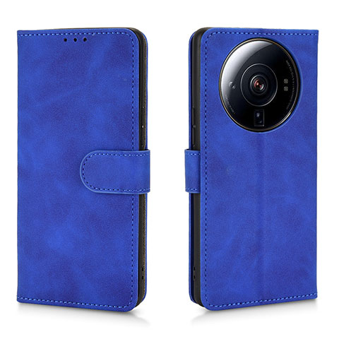 Funda de Cuero Cartera con Soporte Carcasa L01 para Xiaomi Mi 12 Ultra 5G Azul