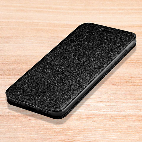 Funda de Cuero Cartera con Soporte Carcasa L01 para Xiaomi Redmi Note 7 Negro