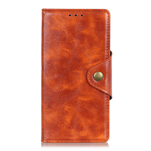 Funda de Cuero Cartera con Soporte Carcasa L01 para Xiaomi Redmi Note 9 Pro Max Naranja