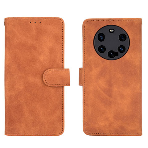 Funda de Cuero Cartera con Soporte Carcasa L01Z para Huawei Mate 40 Pro+ Plus Marron