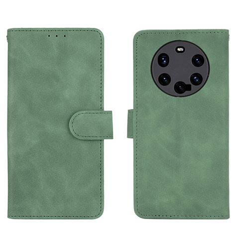 Funda de Cuero Cartera con Soporte Carcasa L01Z para Huawei Mate 40 Pro+ Plus Verde