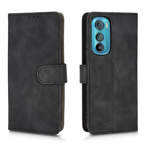 Funda de Cuero Cartera con Soporte Carcasa L01Z para Motorola Moto Edge 30 5G Negro