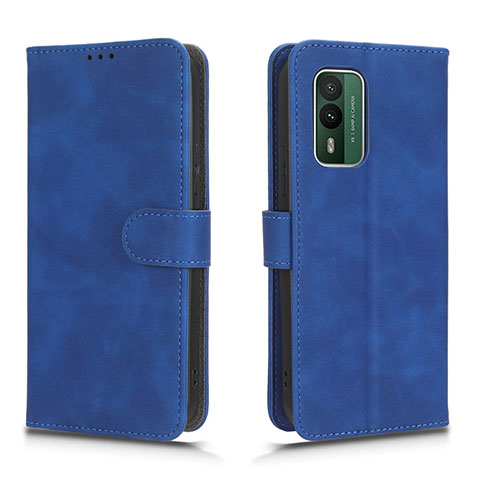Funda de Cuero Cartera con Soporte Carcasa L01Z para Nokia XR21 Azul