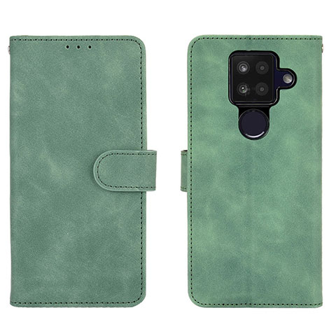 Funda de Cuero Cartera con Soporte Carcasa L01Z para Sharp Aquos Sense4 Plus Verde