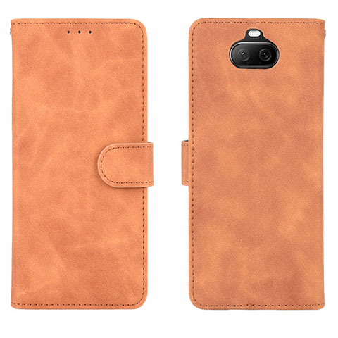 Funda de Cuero Cartera con Soporte Carcasa L01Z para Sony Xperia 8 Marron