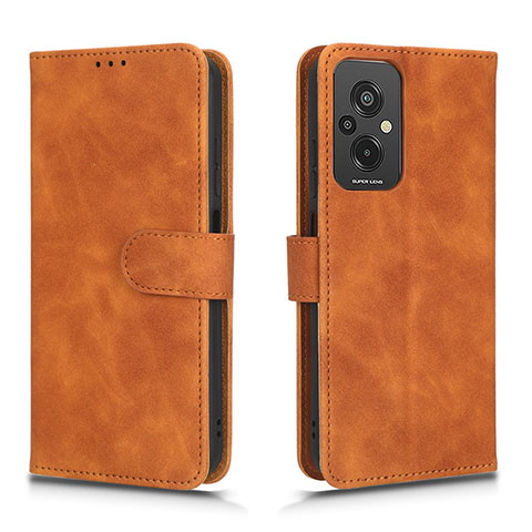 Funda de Cuero Cartera con Soporte Carcasa L01Z para Xiaomi Redmi 11 Prime 4G Marron