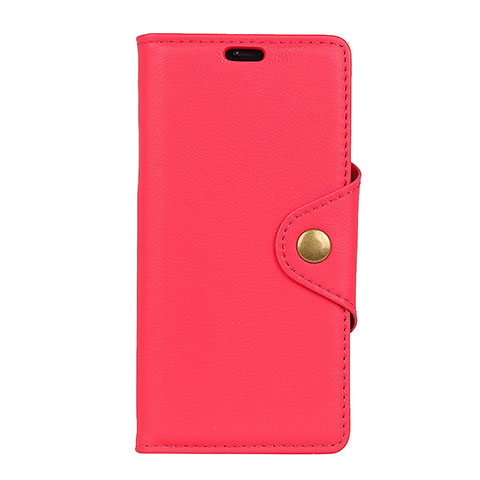 Funda de Cuero Cartera con Soporte Carcasa L02 para Asus Zenfone 5 ZE620KL Rojo