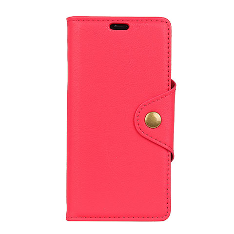 Funda de Cuero Cartera con Soporte Carcasa L02 para Asus Zenfone Max Pro M1 ZB601KL Rojo