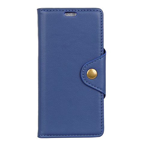 Funda de Cuero Cartera con Soporte Carcasa L02 para Asus Zenfone Max ZB555KL Azul