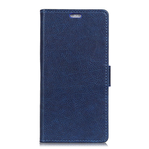 Funda de Cuero Cartera con Soporte Carcasa L02 para Asus ZenFone V500KL Azul