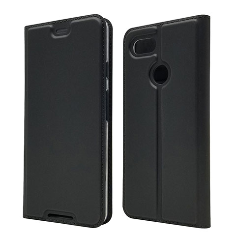 Funda de Cuero Cartera con Soporte Carcasa L02 para Google Pixel 3 Negro