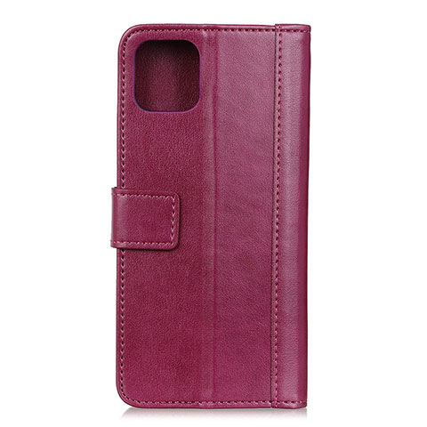 Funda de Cuero Cartera con Soporte Carcasa L02 para Google Pixel 4 Rojo