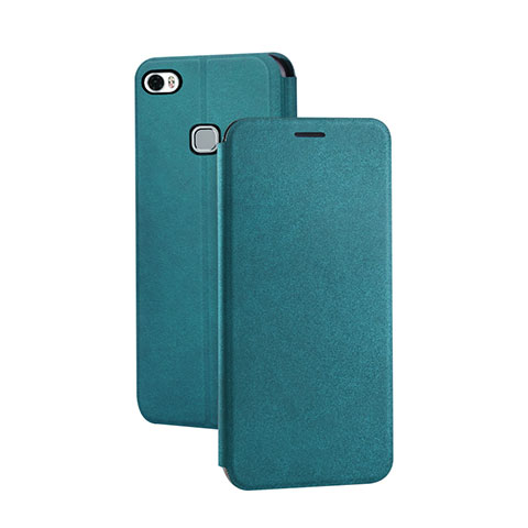 Funda de Cuero Cartera con Soporte Carcasa L02 para Huawei Honor Note 8 Verde Noche