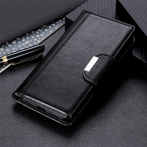 Funda de Cuero Cartera con Soporte Carcasa L02 para Motorola Moto G Power Negro