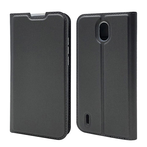 Funda de Cuero Cartera con Soporte Carcasa L02 para Nokia 1.3 Negro