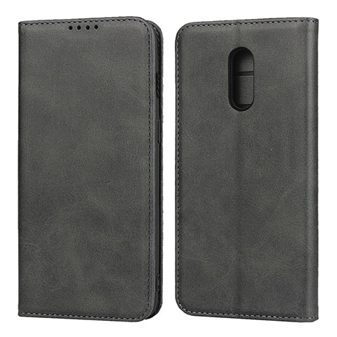 Funda de Cuero Cartera con Soporte Carcasa L02 para OnePlus 7 Negro