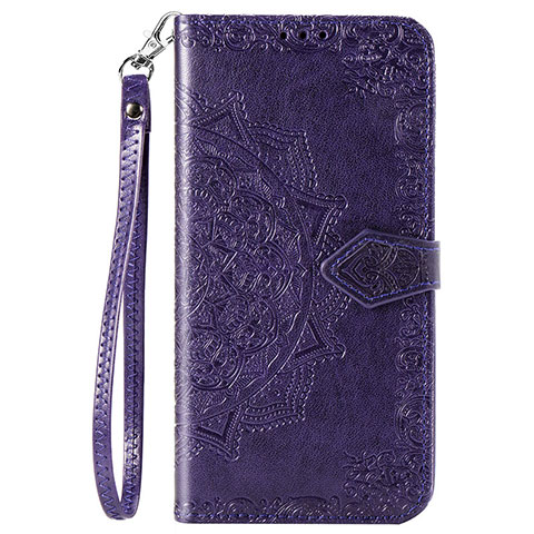 Funda de Cuero Cartera con Soporte Carcasa L02 para Oppo A31 Morado