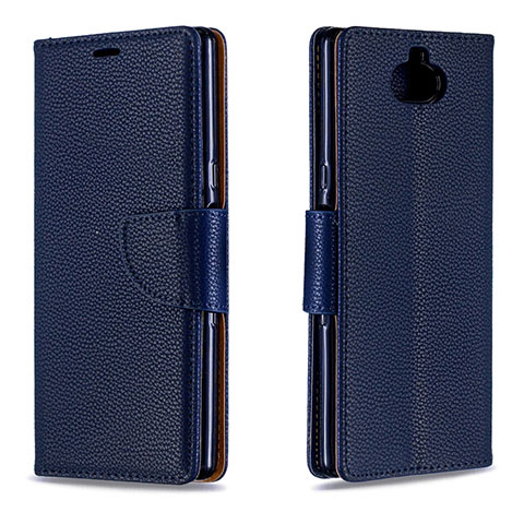 Funda de Cuero Cartera con Soporte Carcasa L02 para Sony Xperia 10 Azul