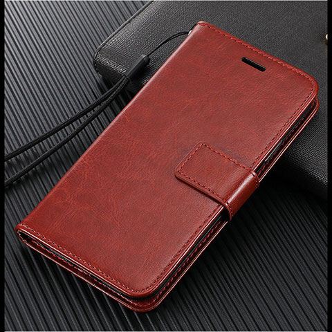 Funda de Cuero Cartera con Soporte Carcasa L02 para Vivo S1 Pro Marron