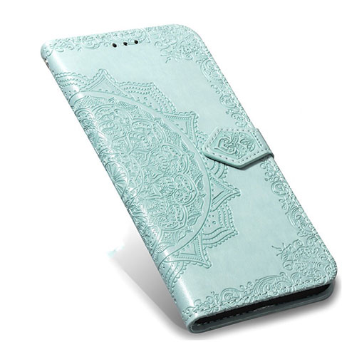 Funda de Cuero Cartera con Soporte Carcasa L02 para Xiaomi Mi Note 10 Lite Verde