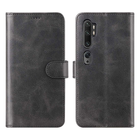 Funda de Cuero Cartera con Soporte Carcasa L02 para Xiaomi Mi Note 10 Negro