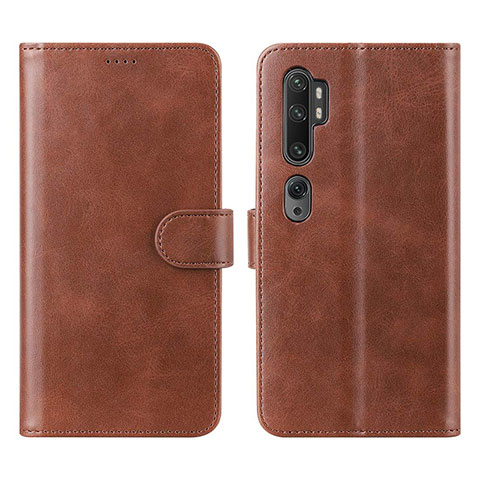 Funda de Cuero Cartera con Soporte Carcasa L02 para Xiaomi Mi Note 10 Pro Marron